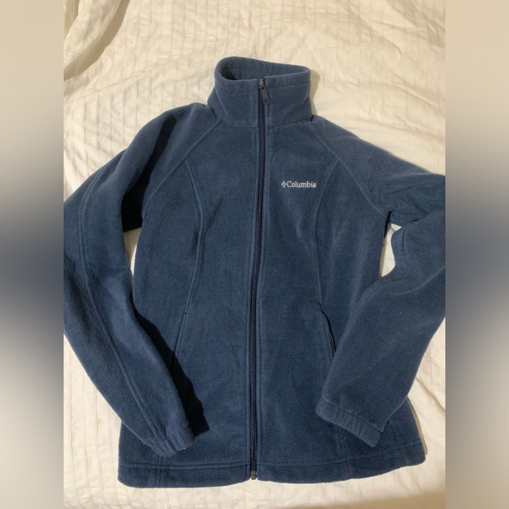 Women’s Blue Full Zip Fleece Jacket